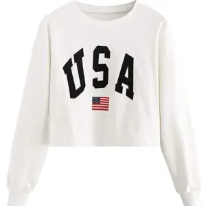 Women Crop Top Sweatshirt
