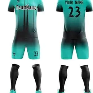 Custom Soccer Jersey Gradient with Shorts Printed Name