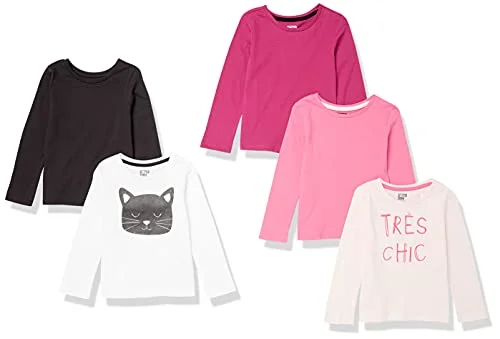 Girls and Toddlers' Long-Sleeve T-Shirts, Multipacks - Image 4