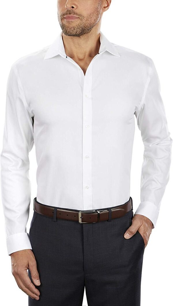 Men's Dress Shirt Slim Fit Non Iron Solid