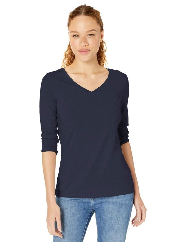 Women's 3/4 Sleeve V-Neck T-Shirt