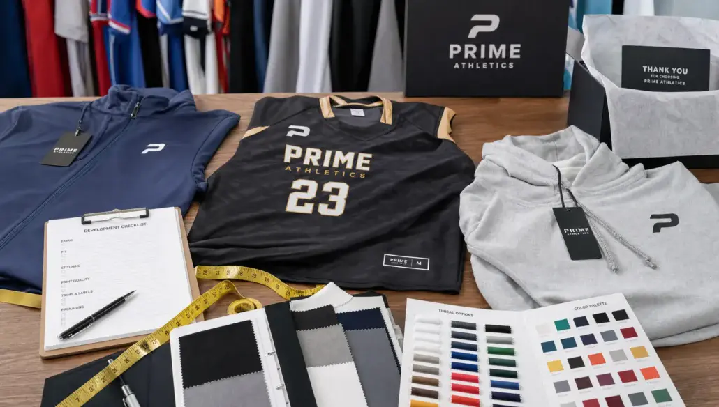 a-sportswear-sourcing-table-with-fabric-swatches