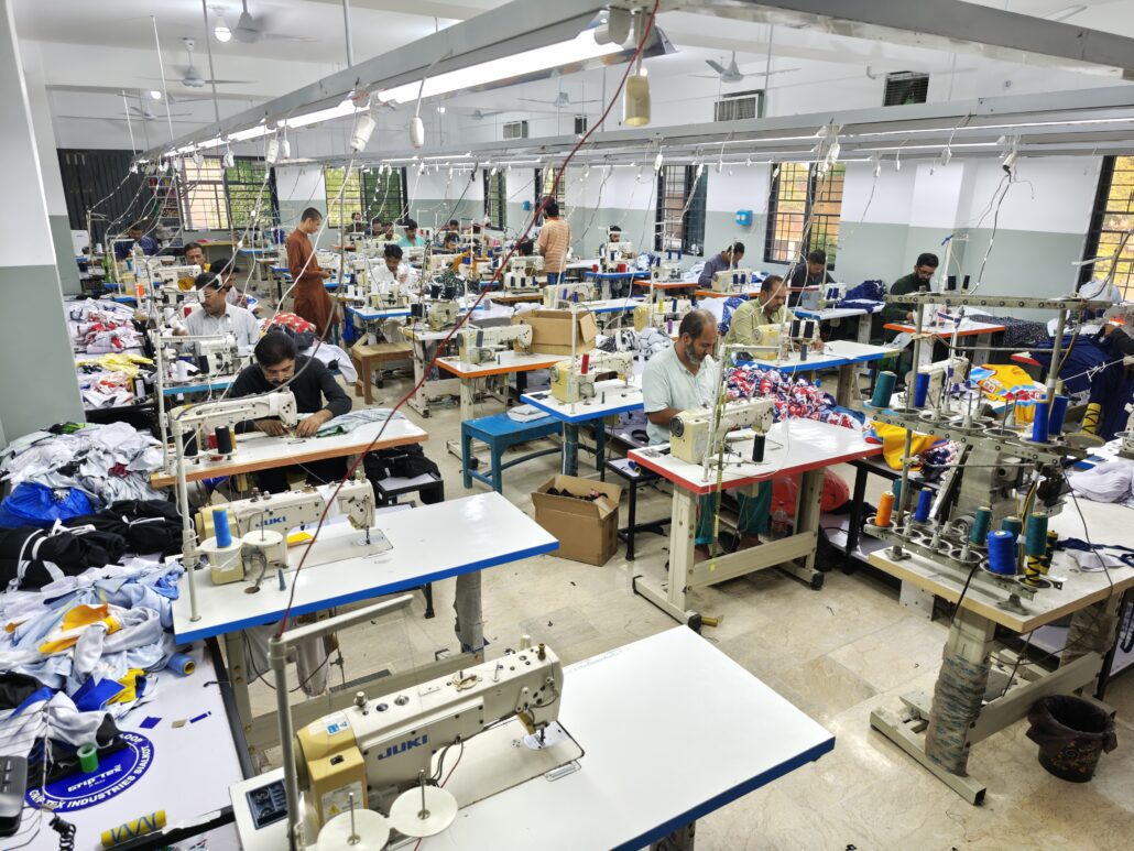 Extreme Sportswear Factory Stitching Hall