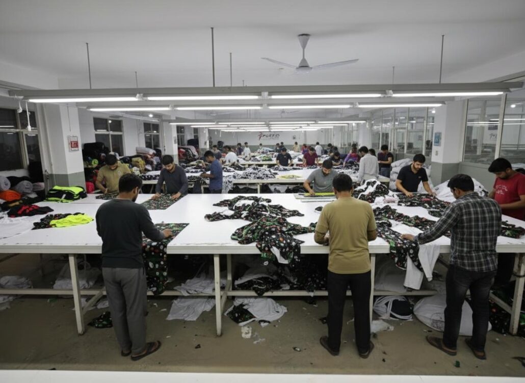 Extreme Sportswear Factory Checking Hall